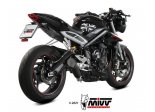 Układ wydechowy MIVV X-M5 BLACK TRIUMPH STREET TRIPLE 765 R/S/RS SLIP-ON 17/+