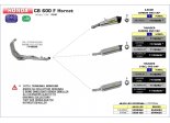 Układ Wydechowy ARROW HONDA CB 600 F HORNET 2007/2013 THUNDER ALUMINIUM DARK