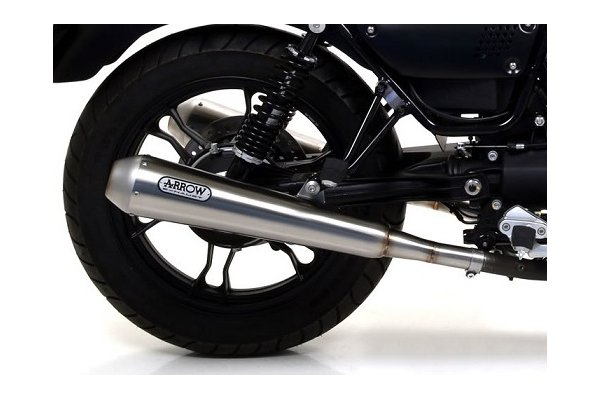 Układ Wydechowy ARROW MOTO GUZZI V7 III 2017/2020 DOUBLE PRO-RACING STAL NICHROM DARK