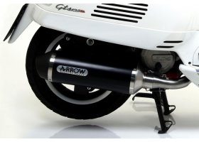 Układ Wydechowy ARROW PIAGGIO VESPA GTS 125 / 300 I.E. 2008/2016 URBAN ALUMINIUM DARK