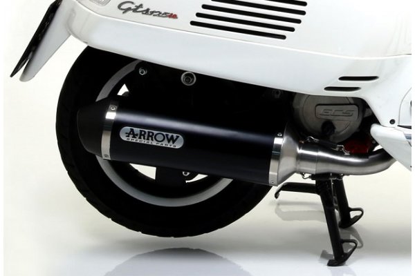 Układ Wydechowy ARROW PIAGGIO VESPA GTS 125 / 300 I.E. 2008/2016 URBAN ALUMINIUM DARK