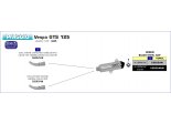 Układ Wydechowy ARROW PIAGGIO VESPA GTS 125 / 300 I.E. 2008/2016 KOLEKTOR STAL