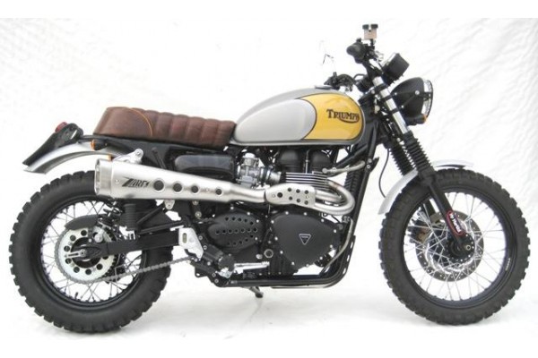 Scrambler 900 wtrysk Full kit 2>1 Brushed steel street legal CAT