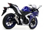 Układ Wydechowy ARROW YAMAHA YZF R3 2015/2018 PRO-RACE STAL NICHROM DARK