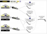 Układ Wydechowy ARROW HONDA CRF 300 L 2021/2022 LINK PIPE STAL