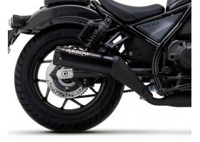 Układ Wydechowy ARROW HONDA CMX 1100 REBEL 2021/2022 REBEL STAL NICHROM DARK