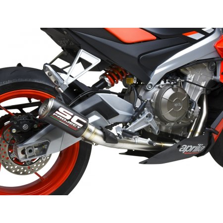 Układ wydechowy SC-PROJECT CR-T KARBON FULL SYSTEM APRILIA TUONO 660 2021-2022