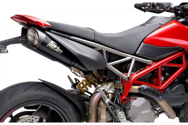 Układ wydechowy SC-PROJECT S1 TYTAN CZARNY 2 SLIP-ON DUCATI HYPERMOTARD 950 / RVE / SP 2021 - 2022