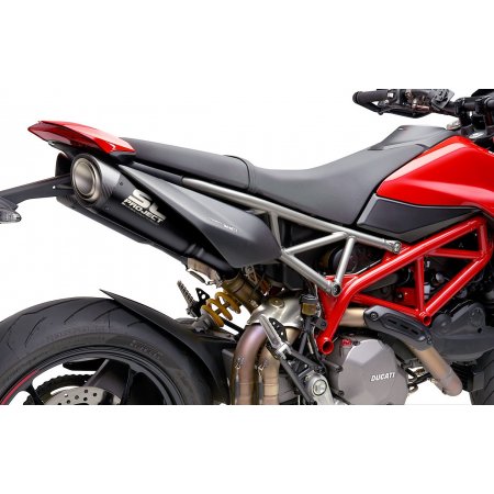 Układ wydechowy SC-PROJECT S1 TYTAN CZARNY 2 SLIP-ON DUCATI HYPERMOTARD 950 / RVE / SP 2021 - 2022