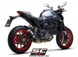 Układ wydechowy SC-PROJECT CR-T TWIN KARBON SLIP-ON DUCATI MONSTER 937 2021-2022