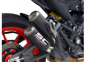 Układ wydechowy SC-PROJECT CR-T TWIN KARBON SLIP-ON DUCATI MONSTER 937 2021-2022