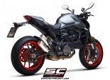 Układ wydechowy SC-PROJECT CR-T TWIN TYTAN SLIP-ON DUCATI MONSTER 937 2021-2022