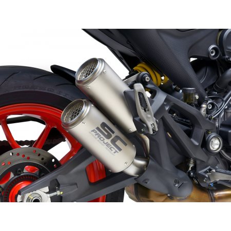 Układ wydechowy SC-PROJECT CR-T TWIN TYTAN SLIP-ON DUCATI MONSTER 937 2021-2022