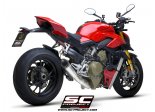 Układ wydechowy SC-PROJECT S1 TYTAN 2-1 DUCATI STREETFIGHTER V4 2021-2022