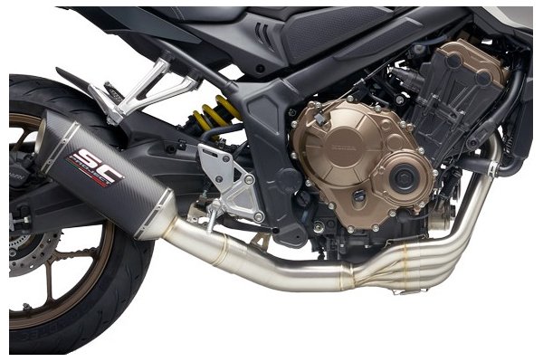 Układ wydechowy SC-PROJECT SC1-S KARBON FULL SYSTEM HONDA CB650R 2021-2022