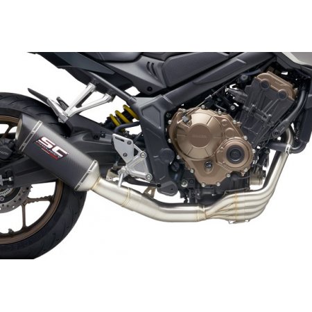 Układ wydechowy SC-PROJECT SC1-S KARBON FULL SYSTEM HONDA CB650R 2021-2022