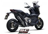 Układ wydechowy SC-PROJECT OVAL KARBON SLIP-ON HONDA X-ADV 750 2021-2022