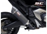 Układ wydechowy SC-PROJECT OVAL KARBON SLIP-ON HONDA X-ADV 750 2021-2022