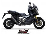 Układ wydechowy SC-PROJECT OVAL KARBON SLIP-ON HONDA X-ADV 750 2021-2022