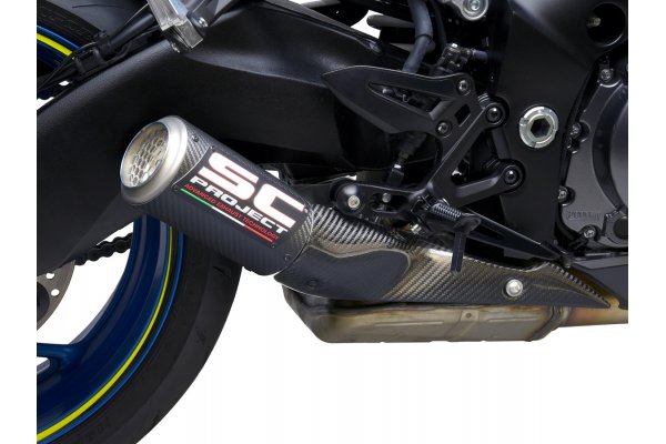 Układ wydechowy SC-PROJECT CR-T MESH KARBON SLIP-ON SUZUKI GSX-S 1000 2021-2022