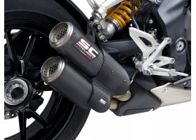 Układ wydechowy SC-PROJECT CR-T TWIN KARBON SLIP-ON TRIUMPH SPEED TRIPLE 1200 RS / RR 2021-2022