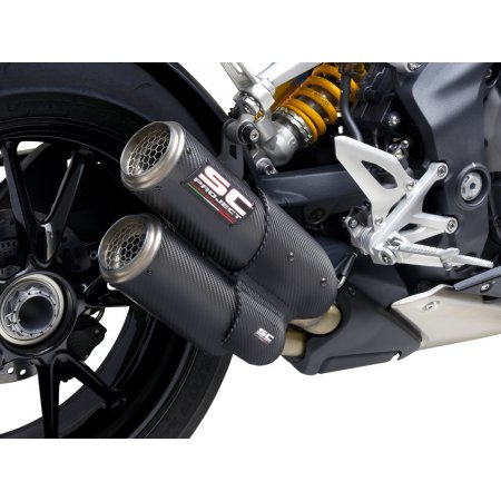 Układ wydechowy SC-PROJECT CR-T TWIN KARBON SLIP-ON TRIUMPH SPEED TRIPLE 1200 RS / RR 2021-2022