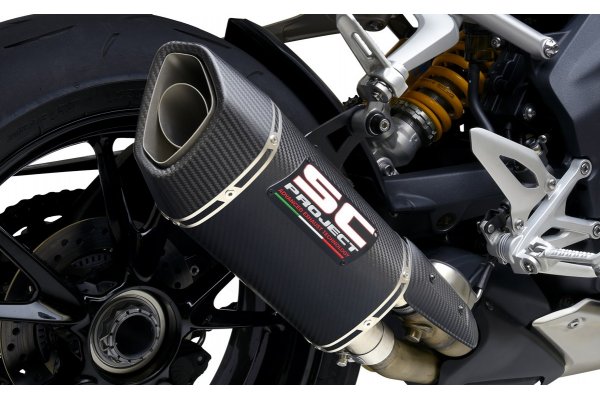 Układ wydechowy SC-PROJECT SC1-R GT KARBON SLIP-ON TRIUMPH SPEED TRIPLE 1200 RS / RR 2021-2022