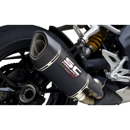 Układ wydechowy SC-PROJECT SC1-R GT KARBON SLIP-ON TRIUMPH SPEED TRIPLE 1200 RS / RR 2021-2022