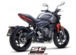 Układ wydechowy SC-PROJECT STR-1 STAL FULL SYSTEM TRIUMPH TRIDENT 660 2021-2022