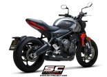 Układ wydechowy SC-PROJECT STR-1 STAL CZARNY FULL SYSTEM TRIUMPH TRIDENT 660 2021-2022