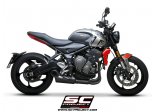 Układ wydechowy SC-PROJECT STR-1 STAL CZARNY FULL SYSTEM TRIUMPH TRIDENT 660 2021-2022